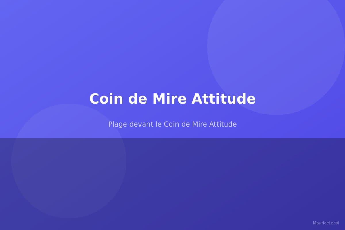 Plage devant le Coin de Mire Attitude