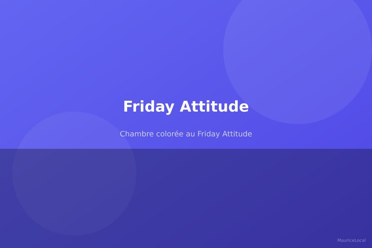 Chambre colorée au Friday Attitude