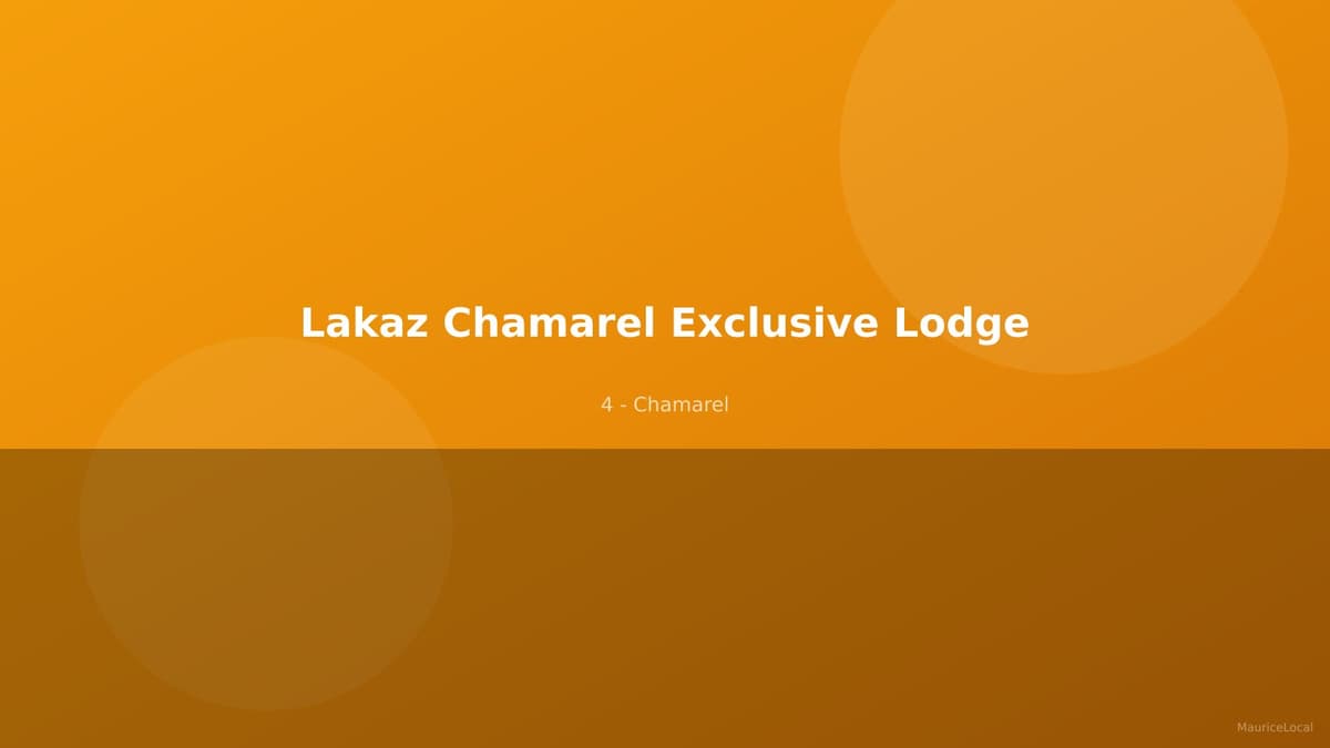 Lakaz Chamarel - Chalet avec vue sur la forêt et l'océan