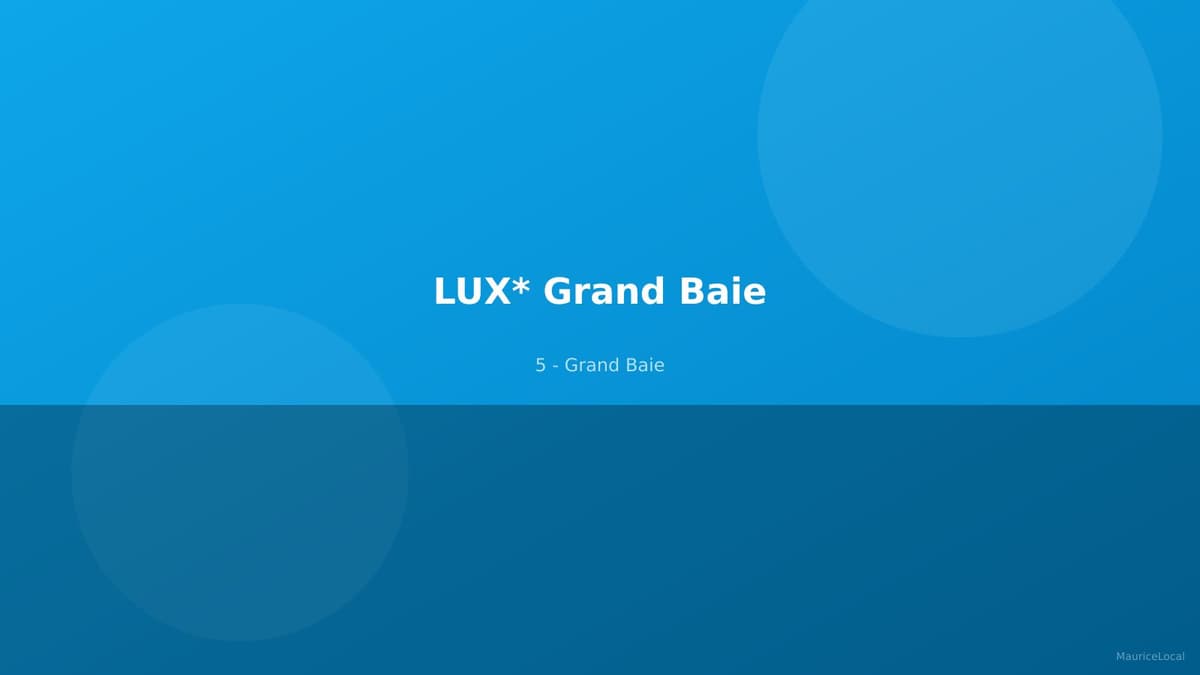 LUX* Grand Baie - Vue sur la piscine et l'océan