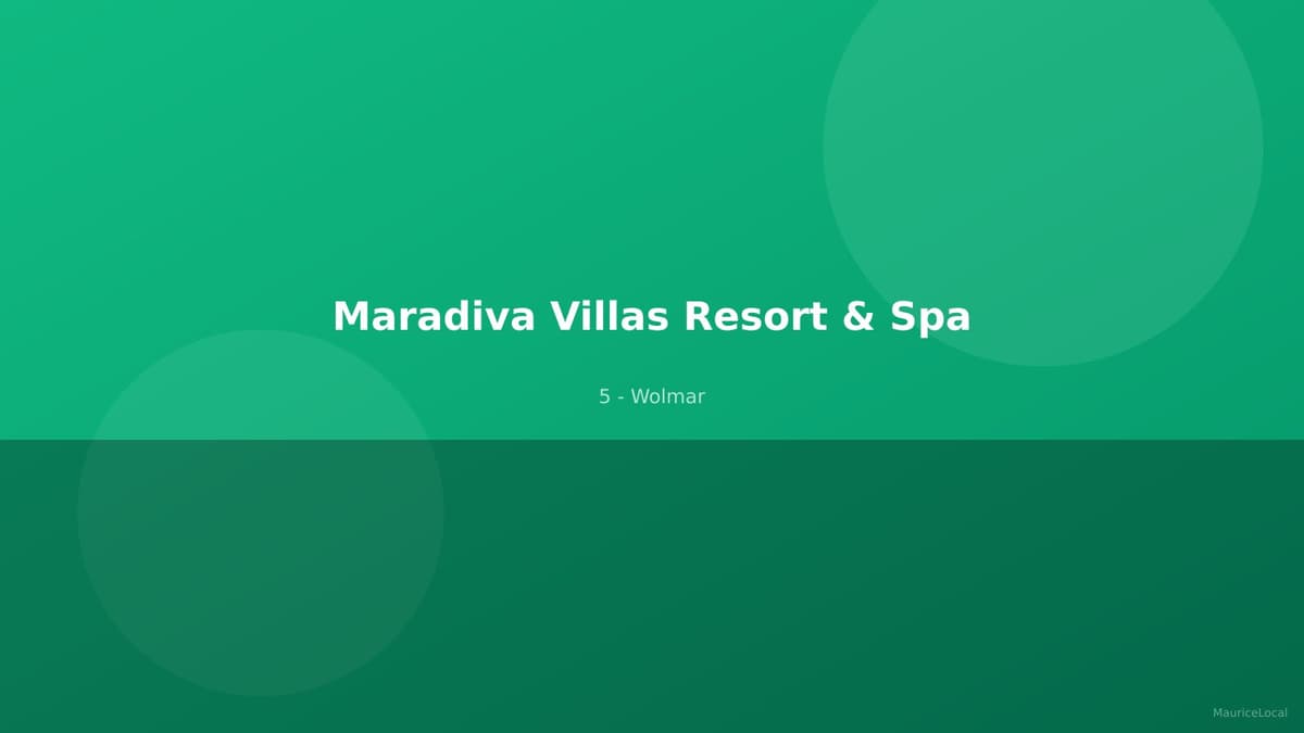 Maradiva Villas - Villa avec piscine privée et vue océan