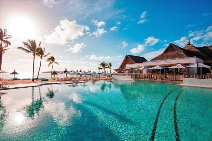 Preskîl Island Resort - Vue aérienne de la presqu'île