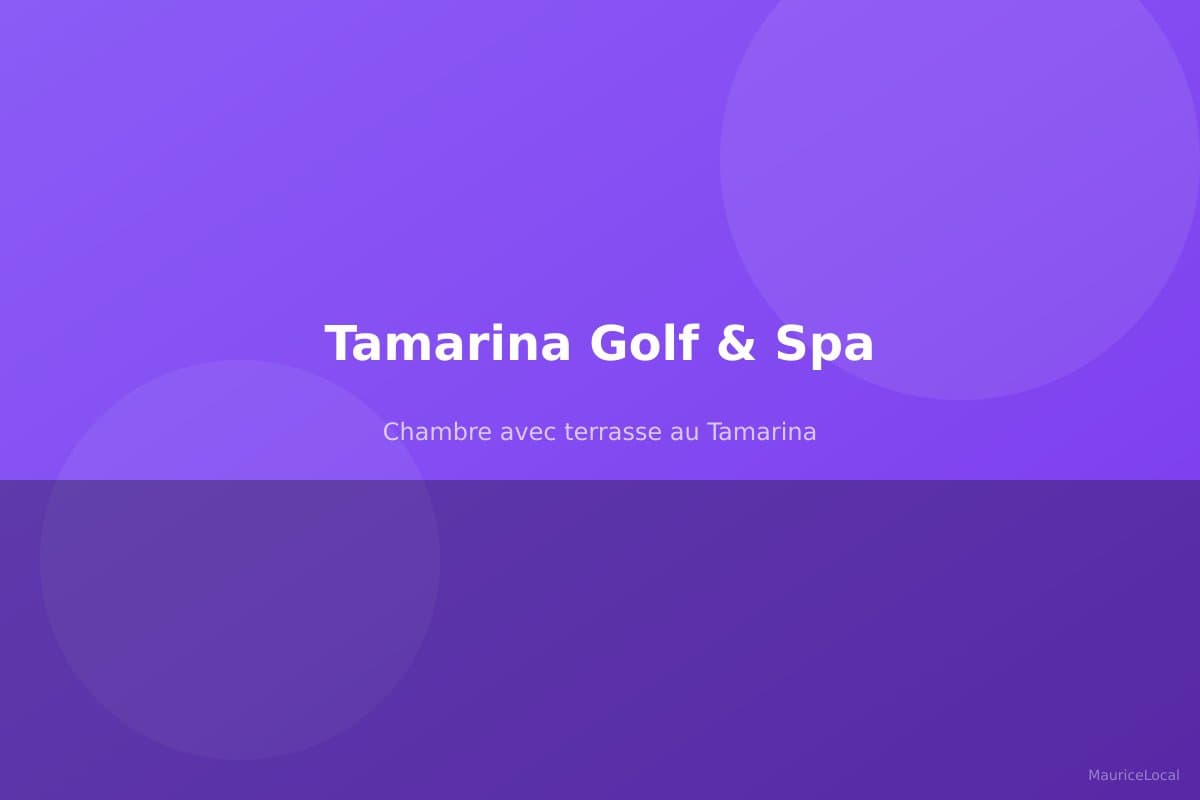 Chambre avec terrasse au Tamarina