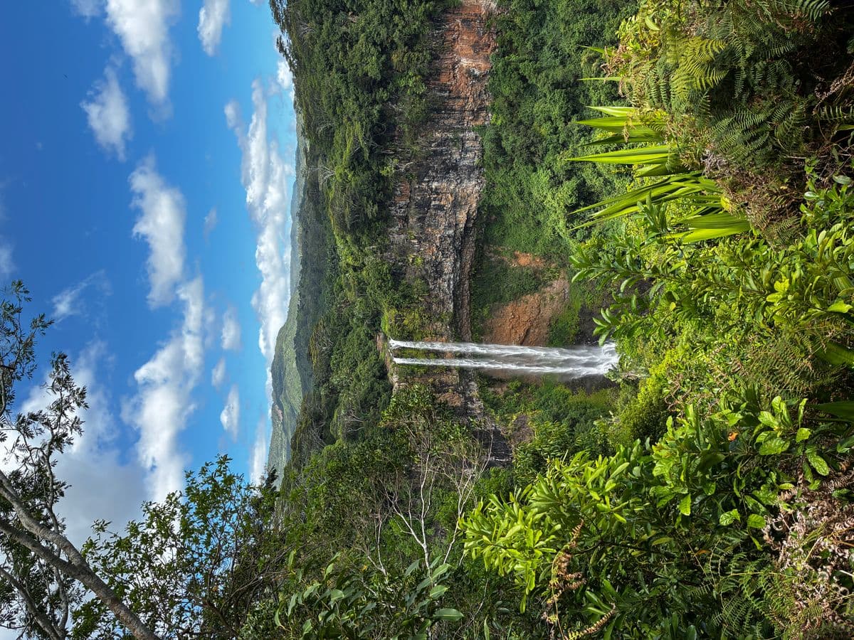 Bassin naturel au pied des 7 cascades de Tamarin