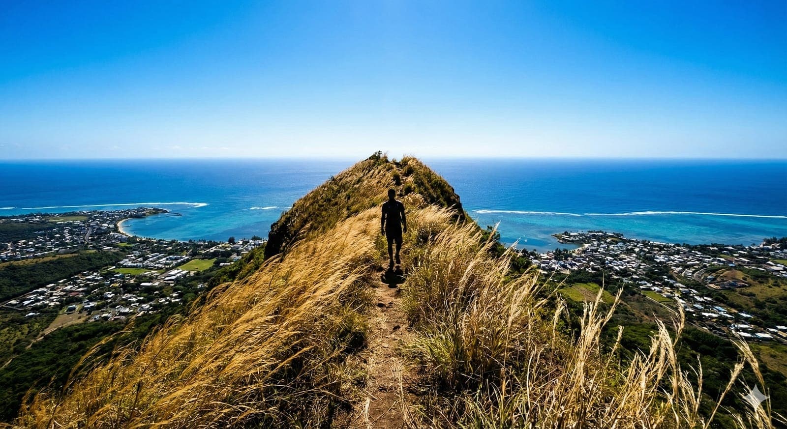 Corps de Garde et paysage montagneux pour le vélo à Maurice