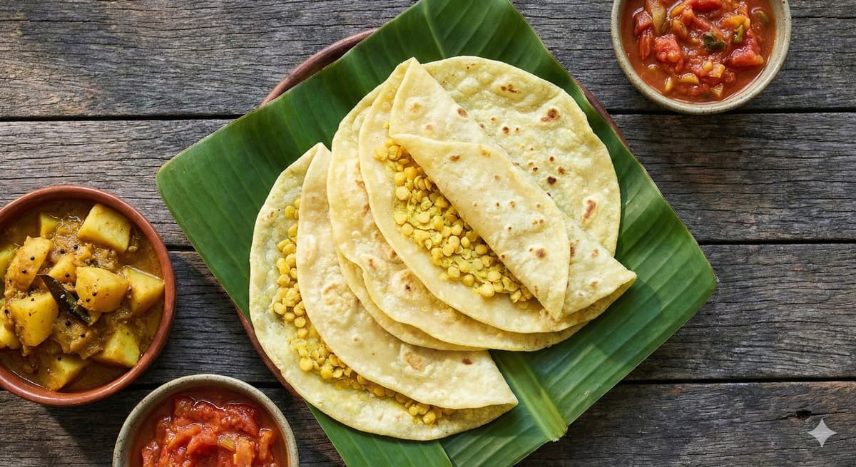 Dholl puri traditionnel