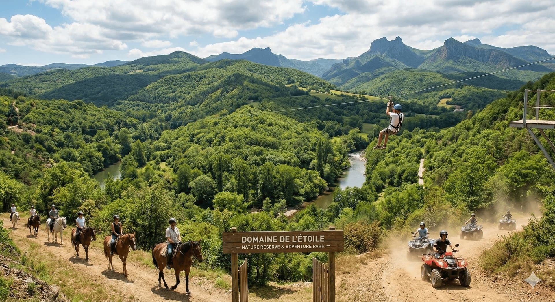 Tyrolienne Domaine de l'Étoile