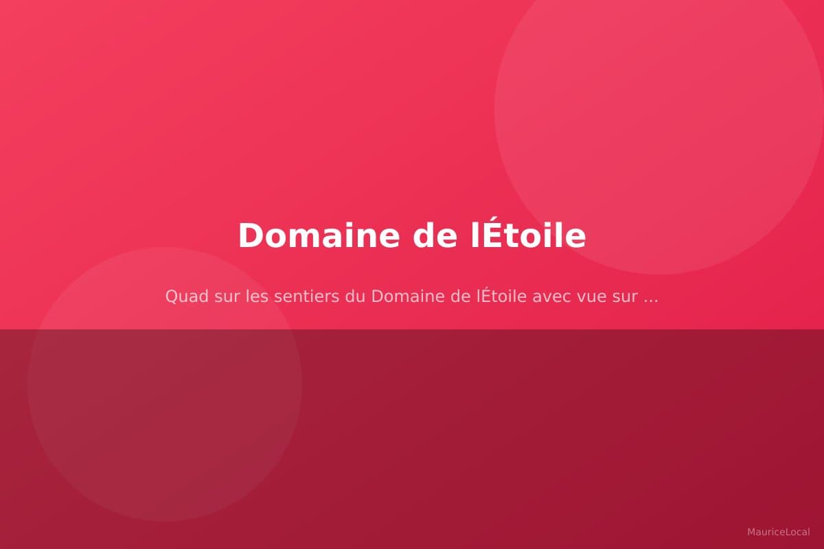Quad sur les sentiers du Domaine de l'Étoile avec vue sur la côte est