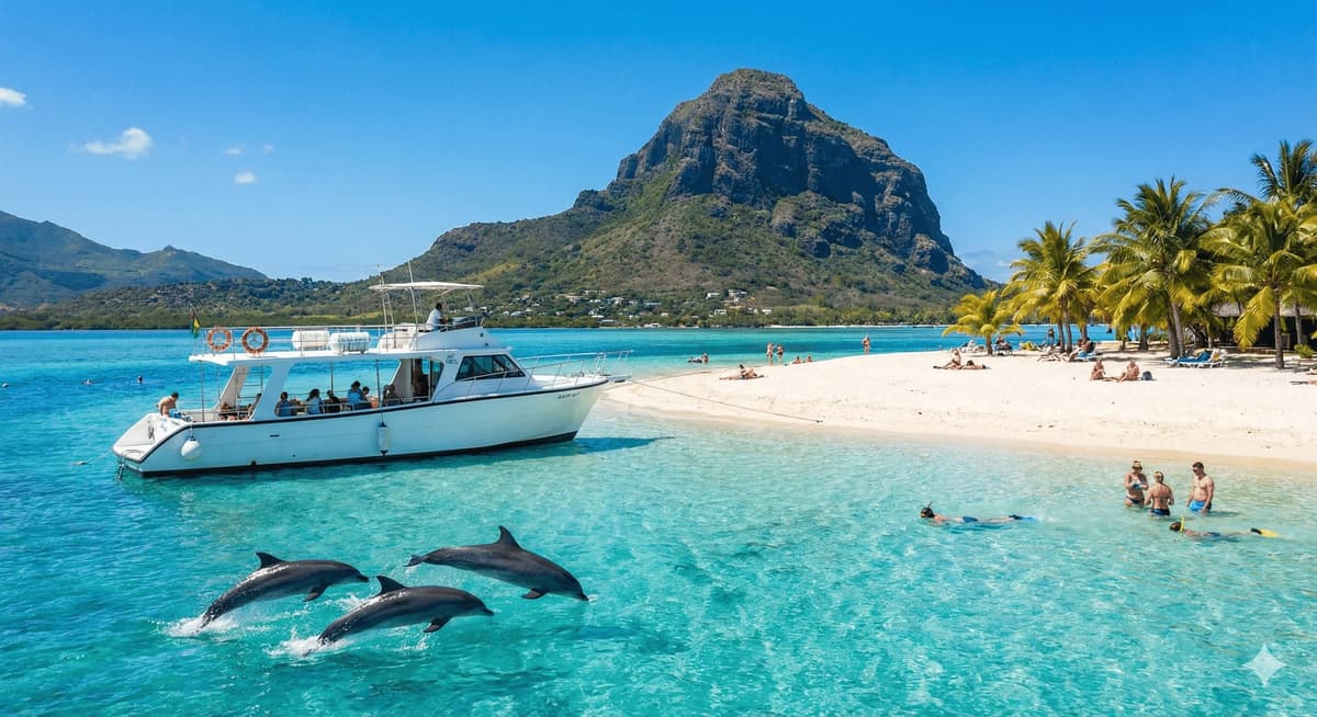 Plage déserte Île aux Bénitiers Maurice