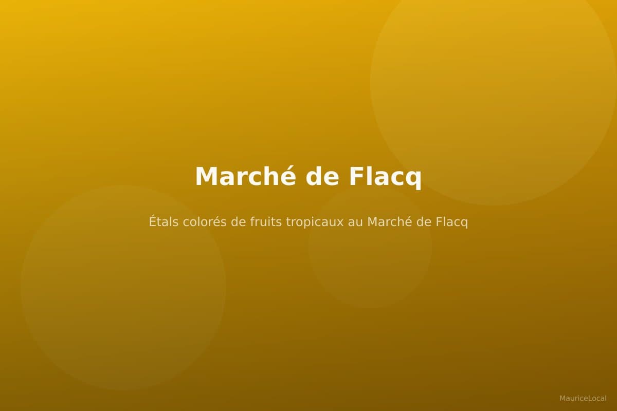 Étals fruits légumes Marché Flacq