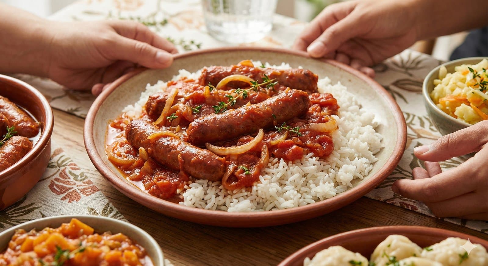 Rougaille saucisses, plat créole mauricien traditionnel
