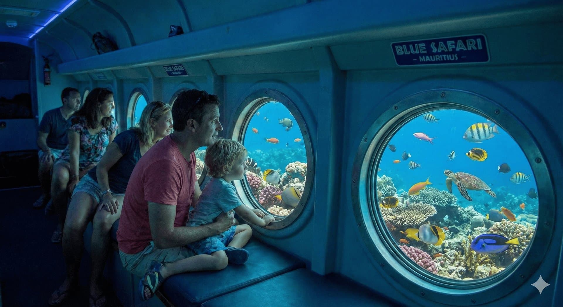 Blue Safari sous-marin touristique Grand Baie Maurice